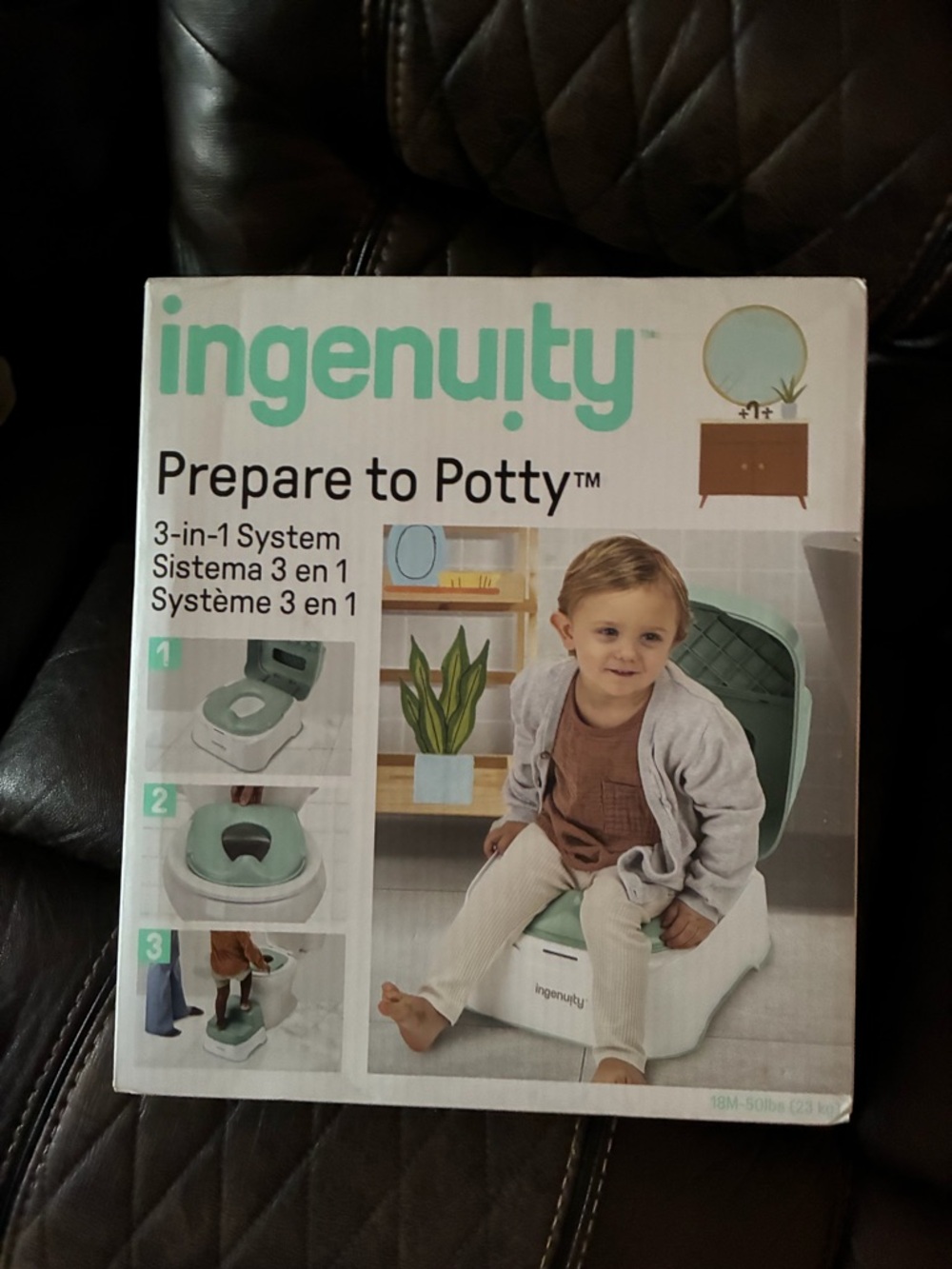 ingenuity Prepare to Potty 3-in-1 Trainer in Mint